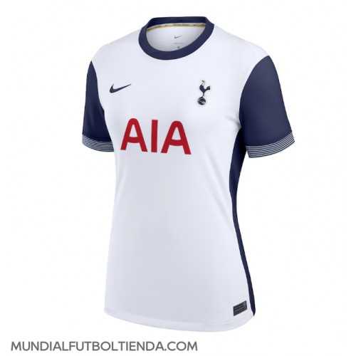 Camiseta Tottenham Hotspur Primera Equipación Replica 2024-25 para mujer mangas cortas